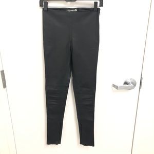 Balenciaga Ankle Zip Leather Pants